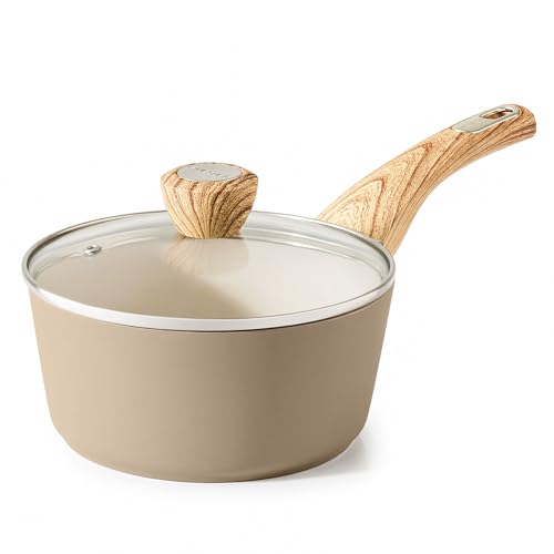 Ceramic Nonstick Sauce Pan with Lid
