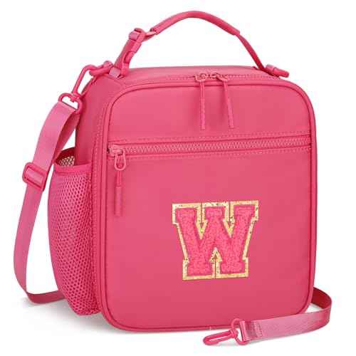 Initial Insulated Lunch Bag for Girls Kids