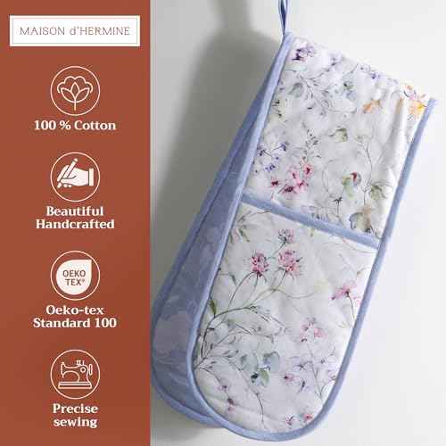 Double Oven Mitts 100% Cotton Double Oven Glove