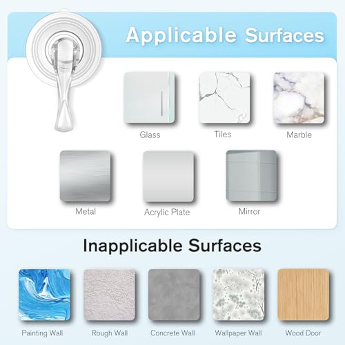 Suction Cup Hooks with Wipes (4 Count)