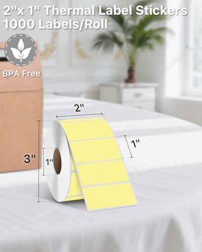 2x1 Inch Thermal Labels