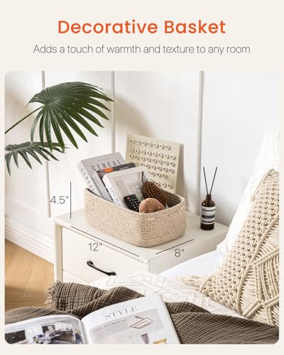 Small Woven Storage Basket for Organizing (3 Count)