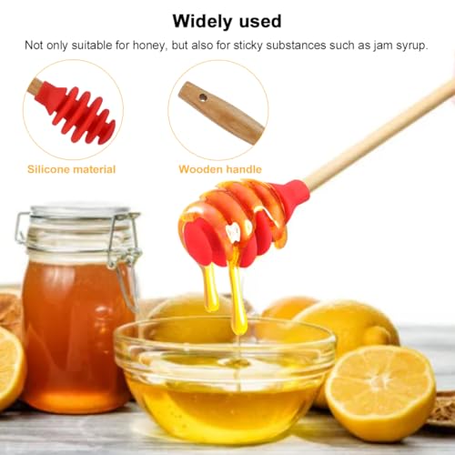 3 Pack Silicone Honey Dipper Sticks