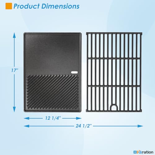 17" Griddle and Cooking Grate Kits for Nexgrill 4 Burner 720