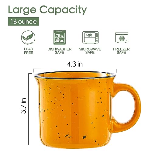 Coffee Mugs Set of 4 (4 Count)