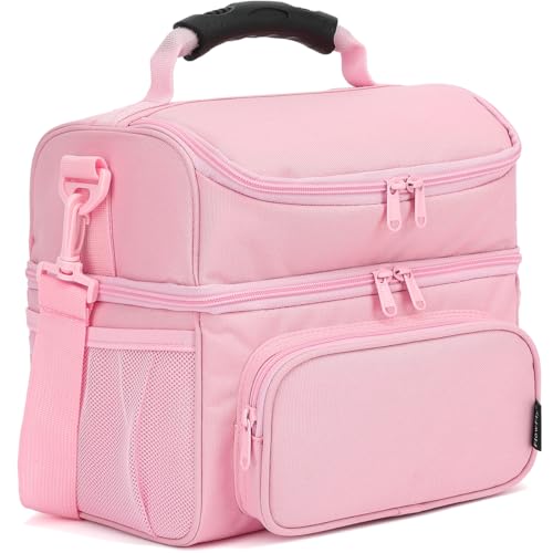 Double Layer Cooler Insulated Lunch Bag Adult Lunch Box Large Tote Bag for Men