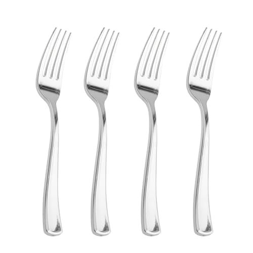200 Pack Silver Plastic Forks (200 Count)