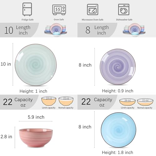 Ceramic Plates and Bowls Set