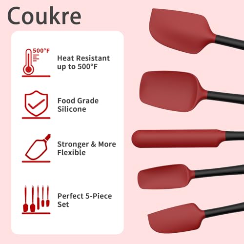 Silicone Spatula Set of 5 (5 Count)