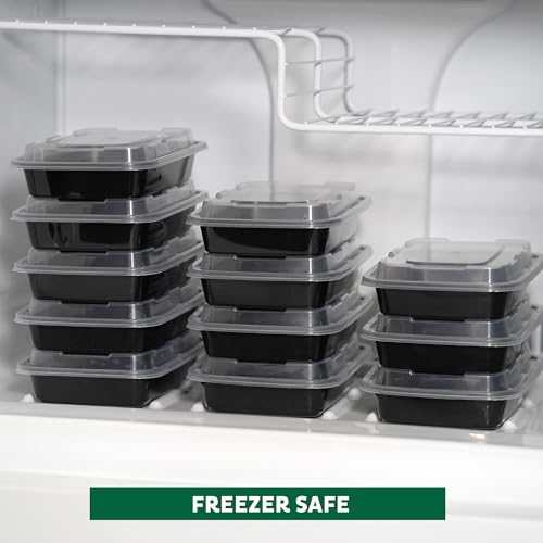 Meal Prep Containers [150 Pack] 1 Compartment Food Storage Containers with Lids (150 Count)