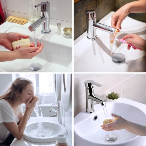 2 Pack All Metal Upgraded Bathroom Sink Stopper (2 Count)