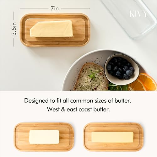 Butter Dish Black Marble with airtight glass lid