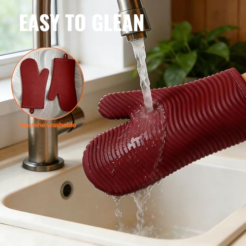 Silicone Oven Mitts (2 Count)