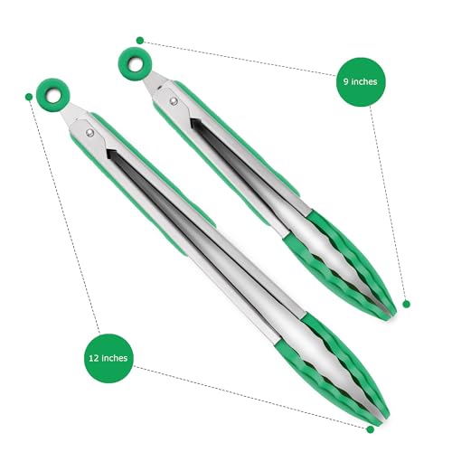 2 Pack Silicone Kitchen Tongs (2 Count)