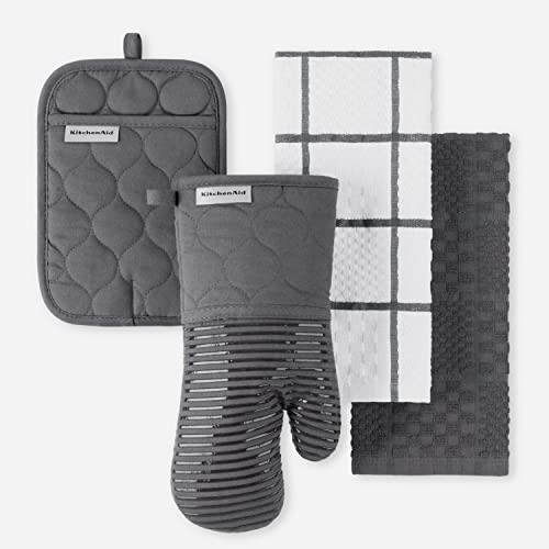 Quilted Cotton Terry Cloth Oven Mitt