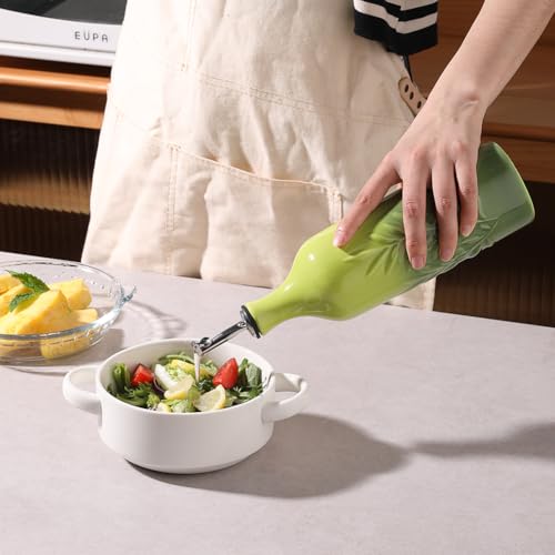 Sweejar Large Ceramic Olive Oil Dispenser Bottle