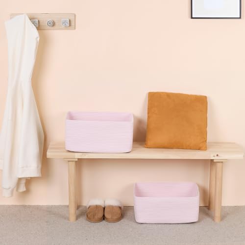 Large Storage Baskets for Shelves (3 Count)