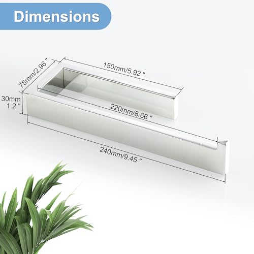 Chrome Towel Bar for Bathroom Wall