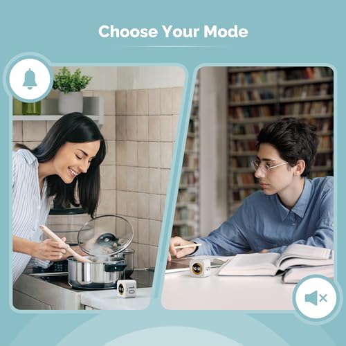 2 Pack KADAMS Pomodoro Cube Timer Productivity Visual Timer (2 Count)