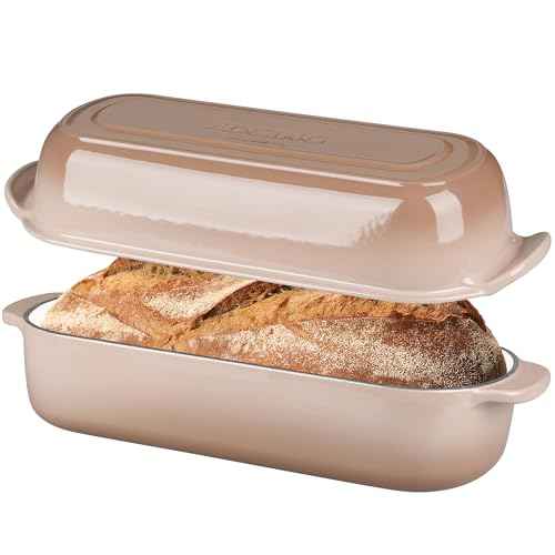 Enameled Cast Iron Loaf Pan with Lid