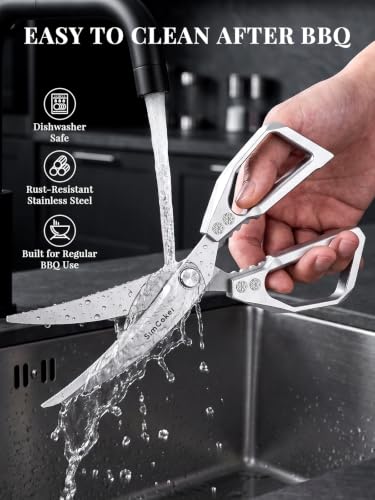 Korean BBQ Scissors Set with Tongs for Table (2 Count)