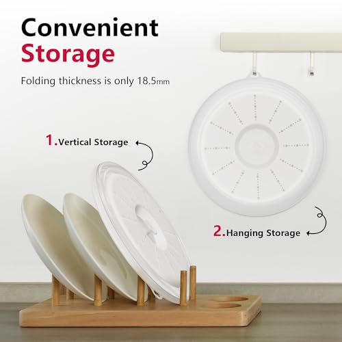 Microwave Splatter Cover Vented for Food with Hook Hole