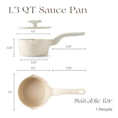 Ceramic Nonstick Saucepan with Lid