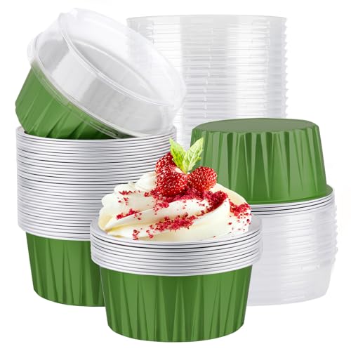 Aluminum Muffin Cups with Lid (30 Count)
