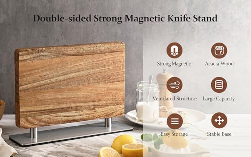 Strong Double Sided Magnetic Knife Block Without Knives