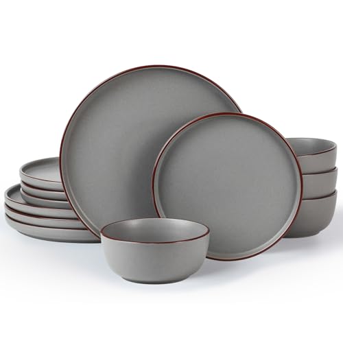 Mercury 12 Piece Stoneware Dinnerware Set (12 Count)