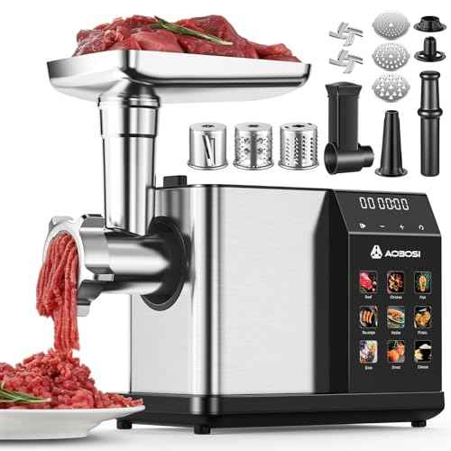 Multifunctional Digital Meat Grinder Electric 3000W Max