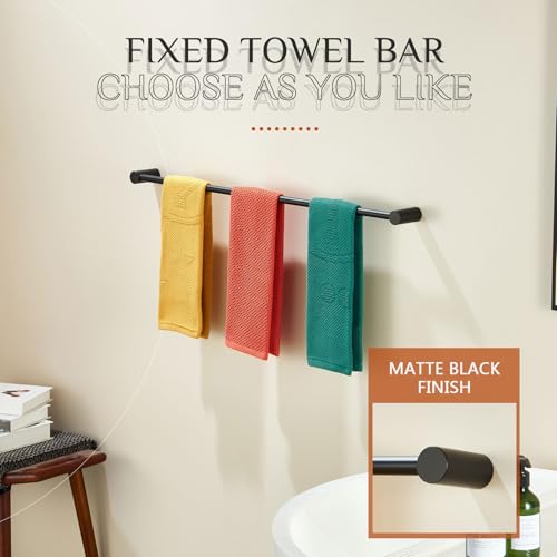 Towel Holder Black for Bathroom and Lavatory 36
