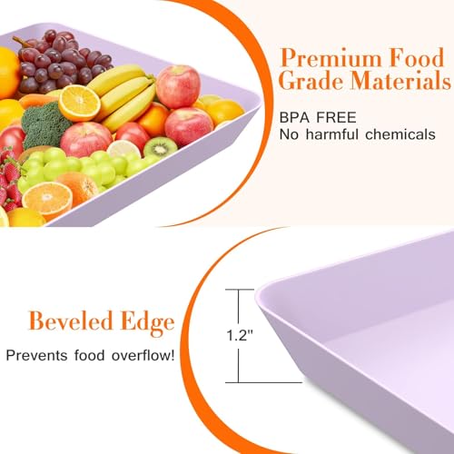 4 pcs Serving Tray for Entertaining (4 Count)