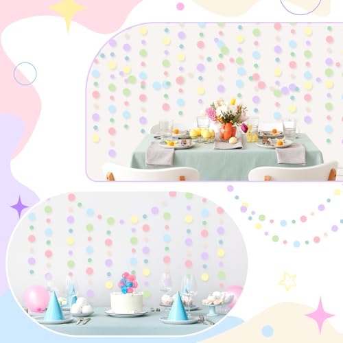 10 Pieces Circle Garland Banner Hanging (10 Count)