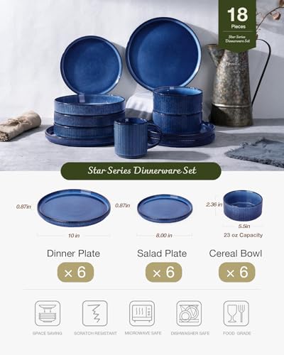 Star Plates and Bowls Sets (18 Count)