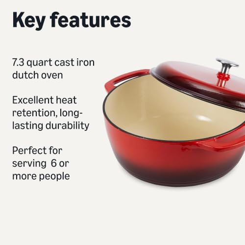 Enameled Cast Iron Dutch Oven Pot with Lid