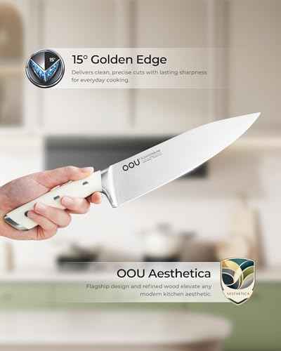 Knife Set 15 Pcs German High Carbon Stainless Steel Kitchen Knife Set (15 Count)