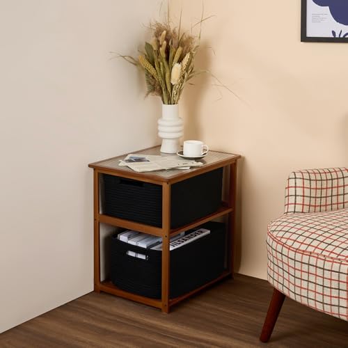 Large Storage Baskets for Shelves (2 Count)