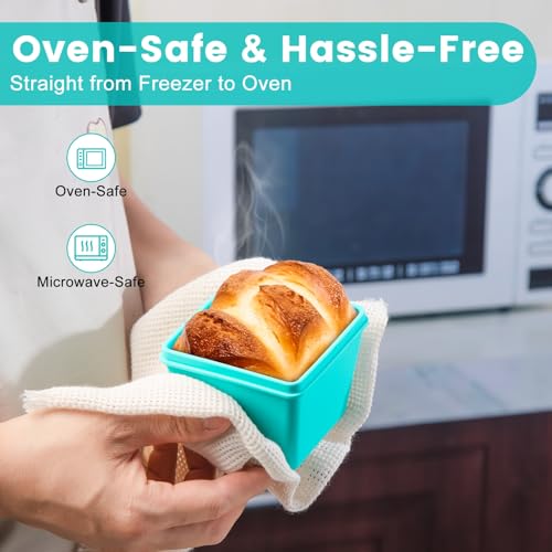 1 Cup Silicone Freezer Molds with Lids & Base (8 Count)