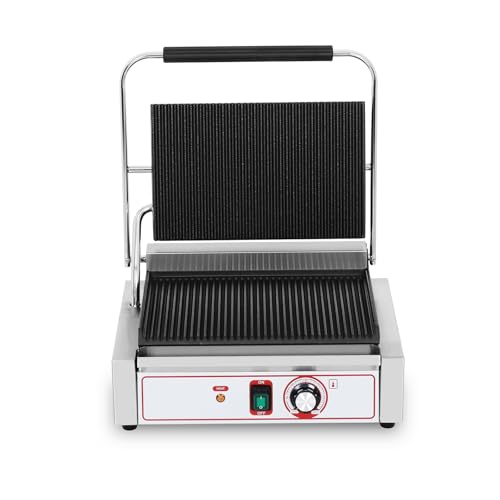 Commercial Panini Grill Flat Press Sandwich Maker Industrial Panini Machine Single Grill Big