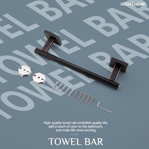 Bathroom Towel Bars 12 Inch Towel Ring Oil Rubbed Bronze 30CM Hand Towel Holder for Bath Kitchen Wall Stainless Steel B4005ORB