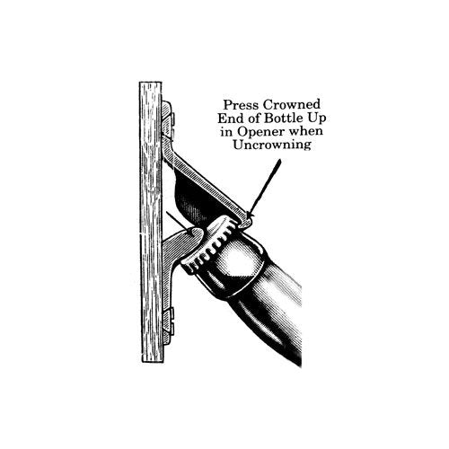 Original Open Here Wall Mounted Bottle Opener