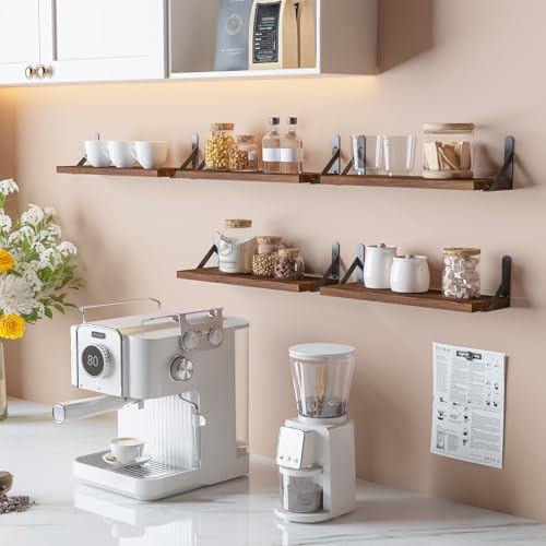 16.5in Floating Shelves for Wall (6 Count)