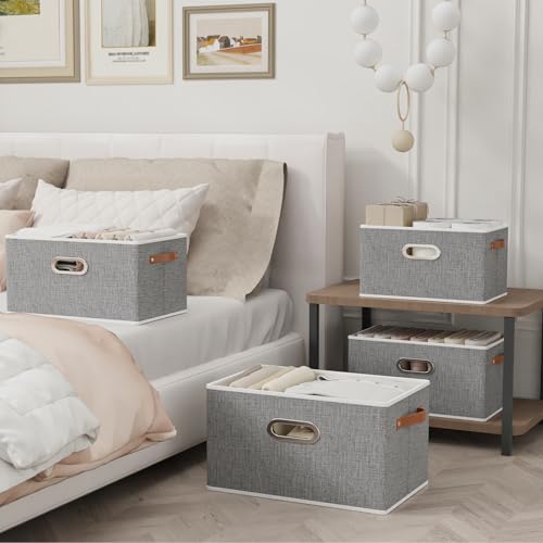 Foldable Storage Baskets for Shelves