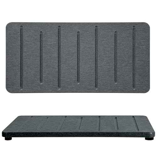 2PCS Water Absorbing Stone Tray for Cosmetics & Hand Soap & Houseplants (2 Count)