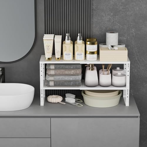Expandable Spice Rack Kitchen Cabinet Shelf Organizer