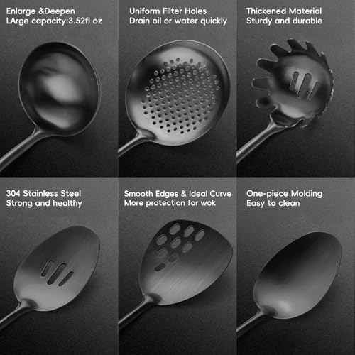 18 10 Stainless Steel Kitchen Utensils Set (6 Count)