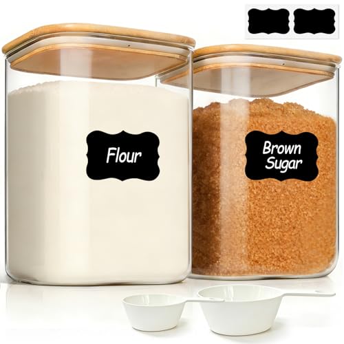Flour Sugar Storage Containers 4 Qt (2 Count)