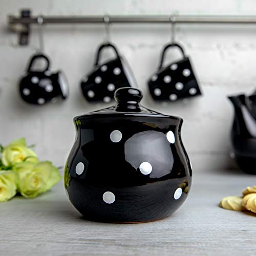 Ceramic Sugar Bowl with Lid