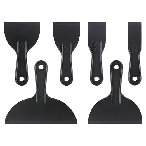 6 Pack Plastic Putty Knife (6 Count)